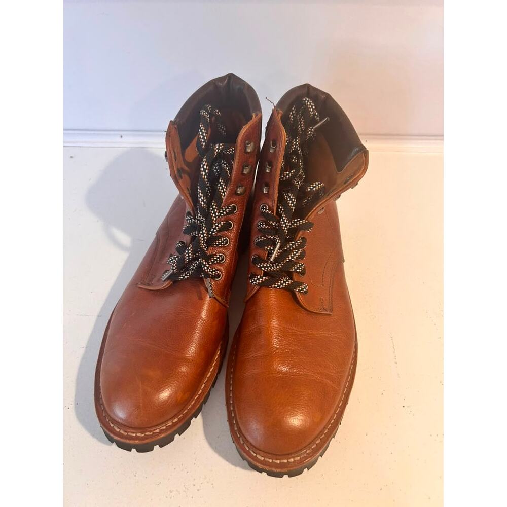 NWOB Allen Edmonds Higgins Mill Hiker Boots Brown Mens Size 11 - Picture 2 of 7